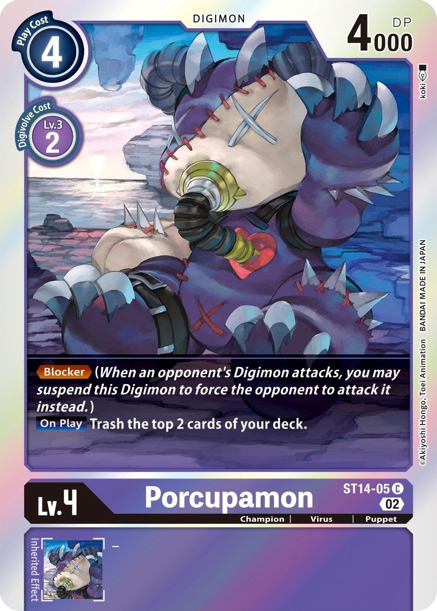 Porcupamon [ST14-05] [Starter Deck: Beelzemon Advanced Deck Set] | Black Swamp Games