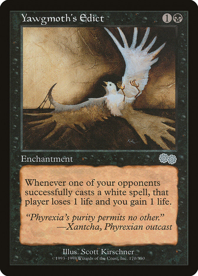 Yawgmoth's Edict [Urza's Saga] | Black Swamp Games