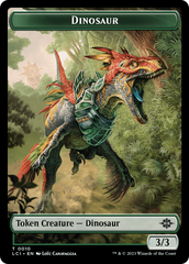 Gnome // Dinosaur (0010) Double-Sided Token [The Lost Caverns of Ixalan Tokens] | Black Swamp Games