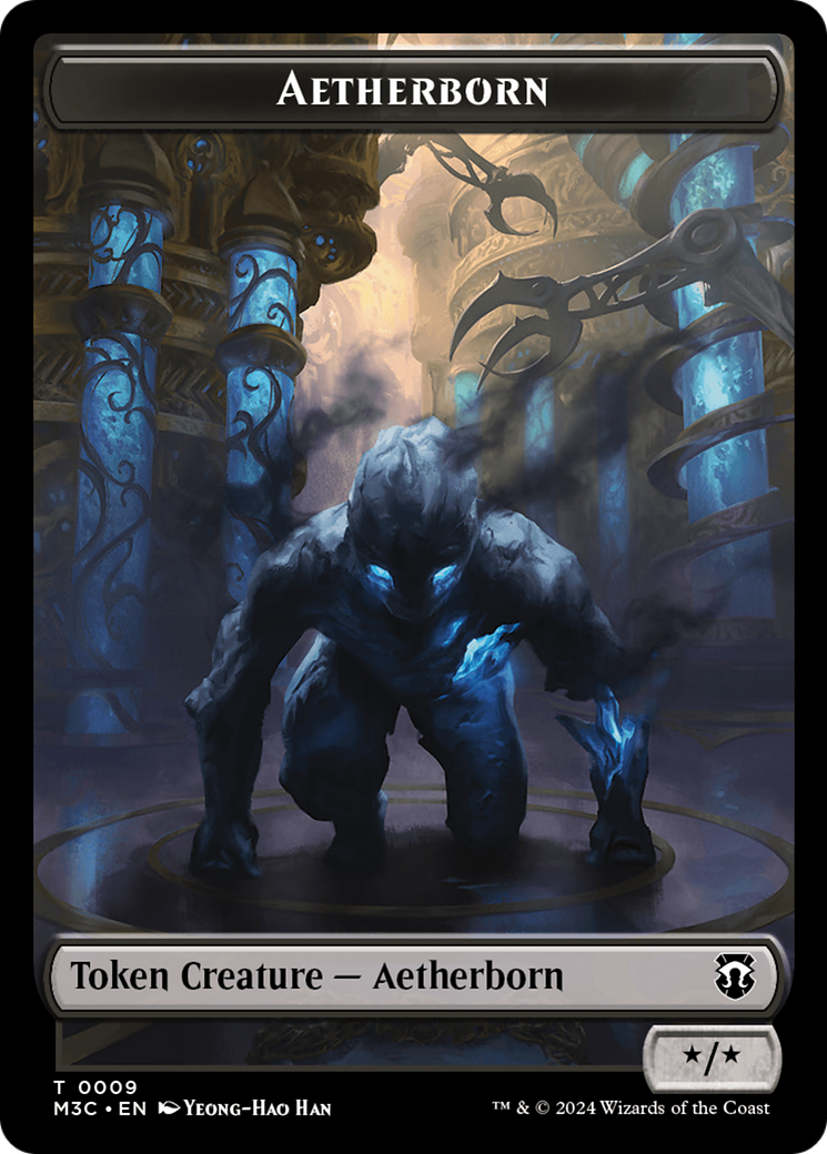 Aetherborn // Servo Double-Sided Token [Modern Horizons 3 Commander Tokens] | Black Swamp Games
