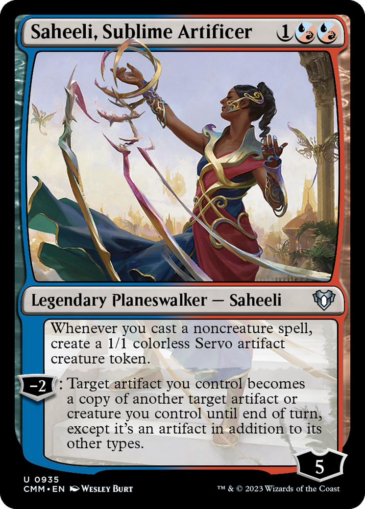 Saheeli, Sublime Artificer [Commander Masters] | Black Swamp Games