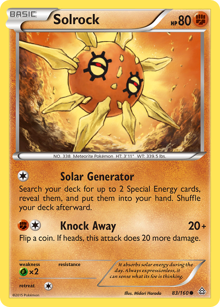 Solrock (83/160) [XY: Primal Clash] | Black Swamp Games