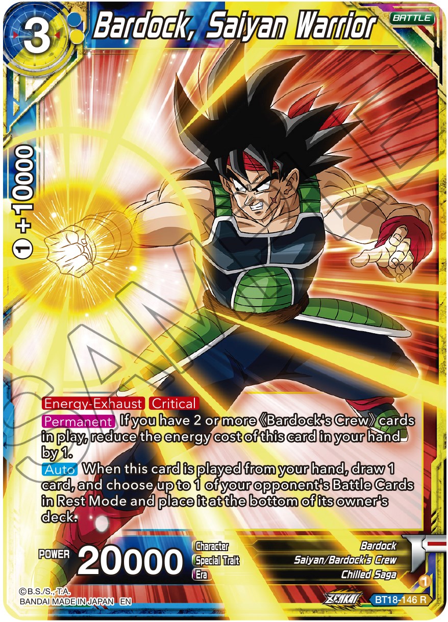 Bardock, Saiyan Warrior (BT18-146) [Dawn of the Z-Legends] | Black Swamp Games