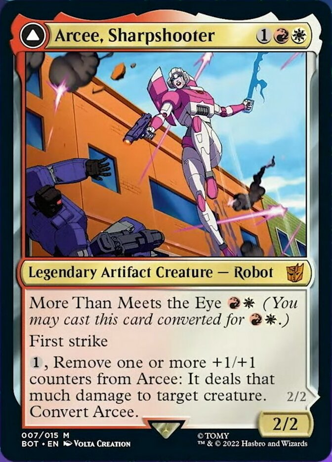Arcee, Sharpshooter // Arcee, Acrobatic Coupe [Transformers] | Black Swamp Games