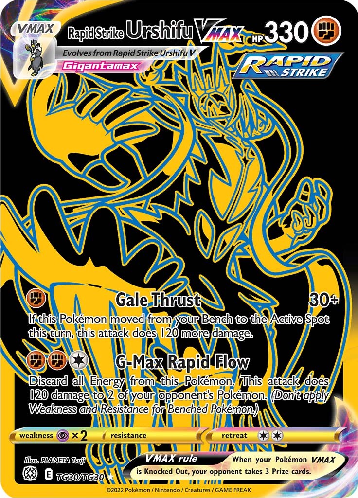 Rapid Strike Urshifu VMAX (TG30/TG30) [Sword & Shield: Brilliant Stars] | Black Swamp Games