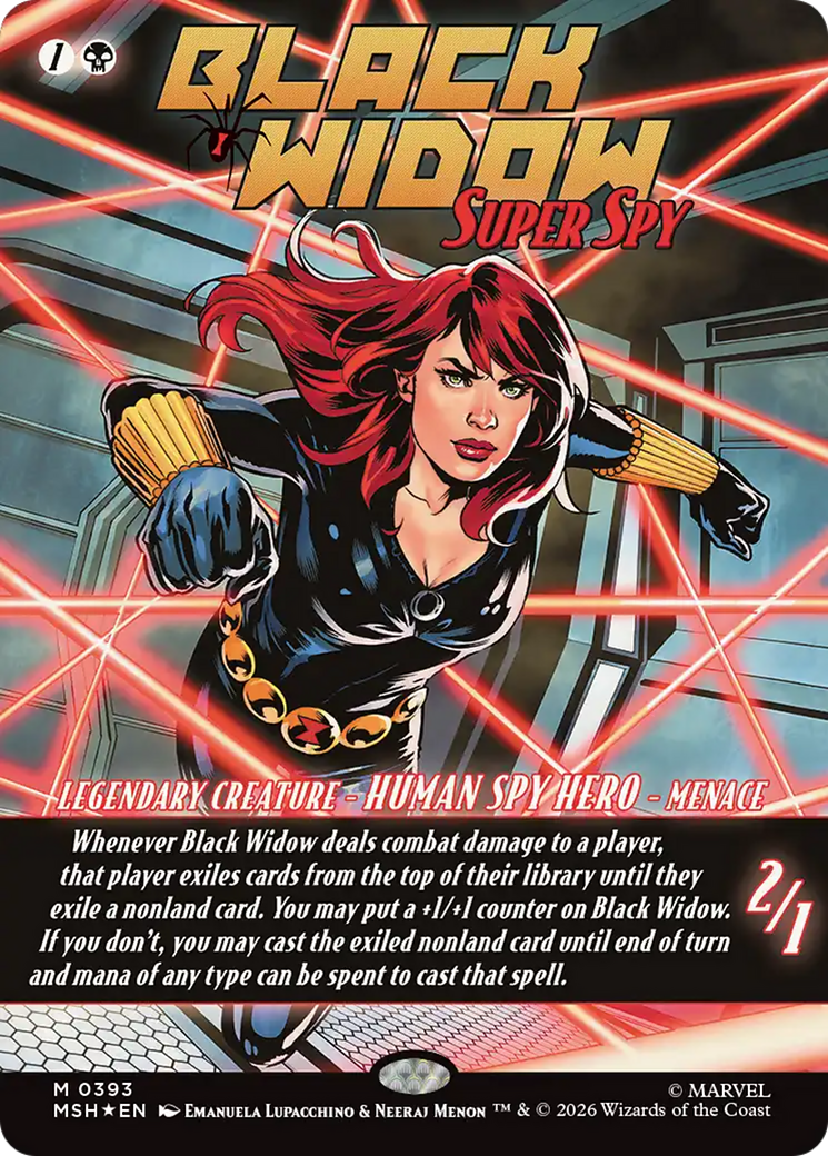 Black Widow, Super Spy (Borderless) (0393) [Marvel Super Heroes] | Black Swamp Games