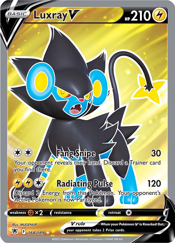 Luxray V (168/189) [Sword & Shield: Astral Radiance] | Black Swamp Games