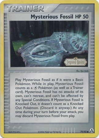 Mysterious Fossil (79/92) (Stamped) [EX: Legend Maker] | Black Swamp Games
