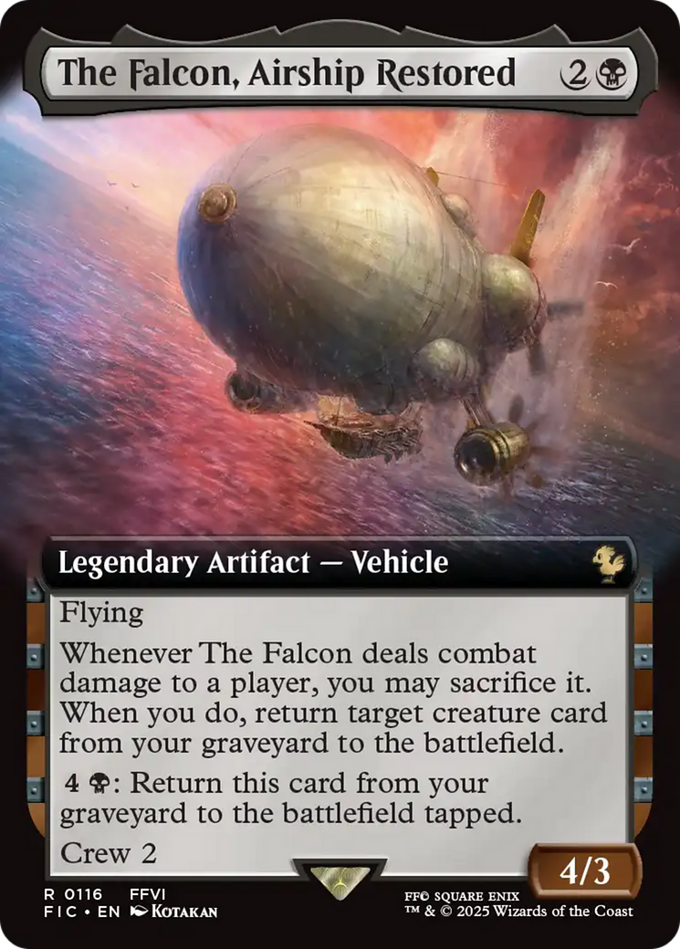 The Falcon, Airship Restored (Extended Art) [FINAL FANTASY Commander] | Black Swamp Games