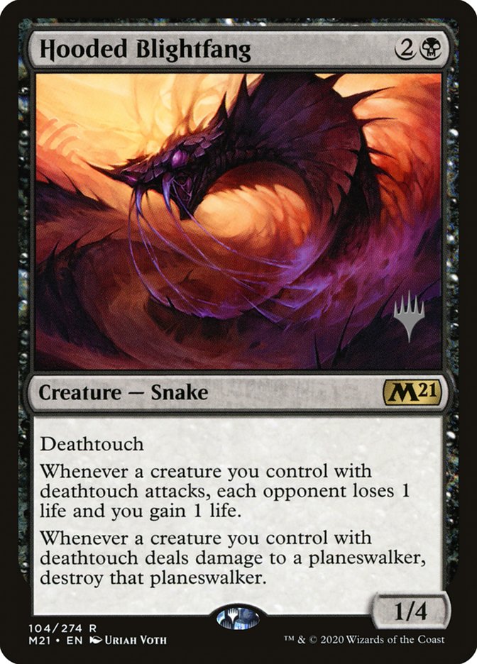 Hooded Blightfang (Promo Pack) [Core Set 2021 Promos] | Black Swamp Games