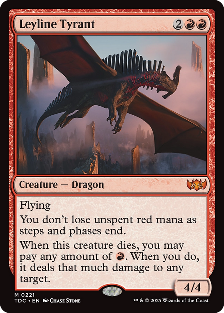 Leyline Tyrant [Tarkir: Dragonstorm Commander] | Black Swamp Games