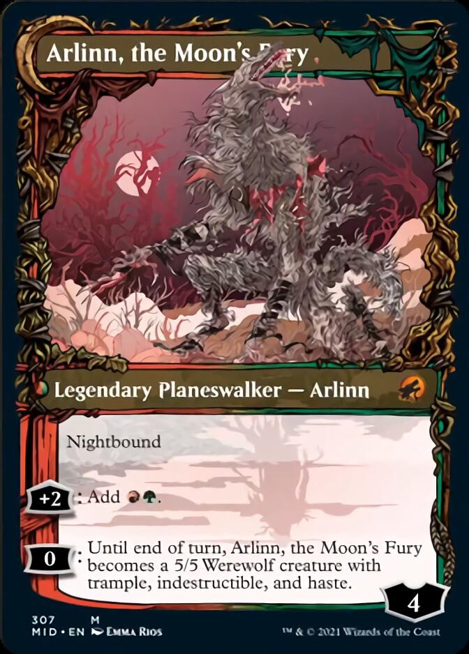 Arlinn, the Pack's Hope // Arlinn, the Moon's Fury (Showcase Equinox) [Innistrad: Midnight Hunt] | Black Swamp Games