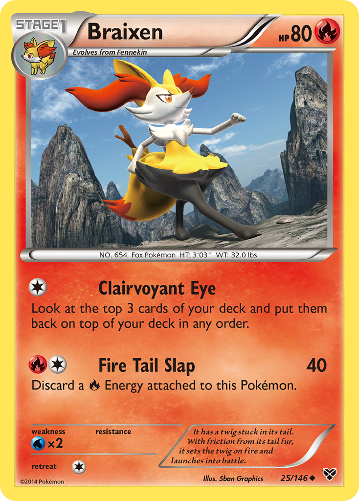 Braixen (25/146) [XY: Base Set] | Black Swamp Games