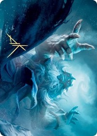 Cyclone Summoner Art Card (Gold-Stamped Signature) [Kaldheim Art Series] | Black Swamp Games