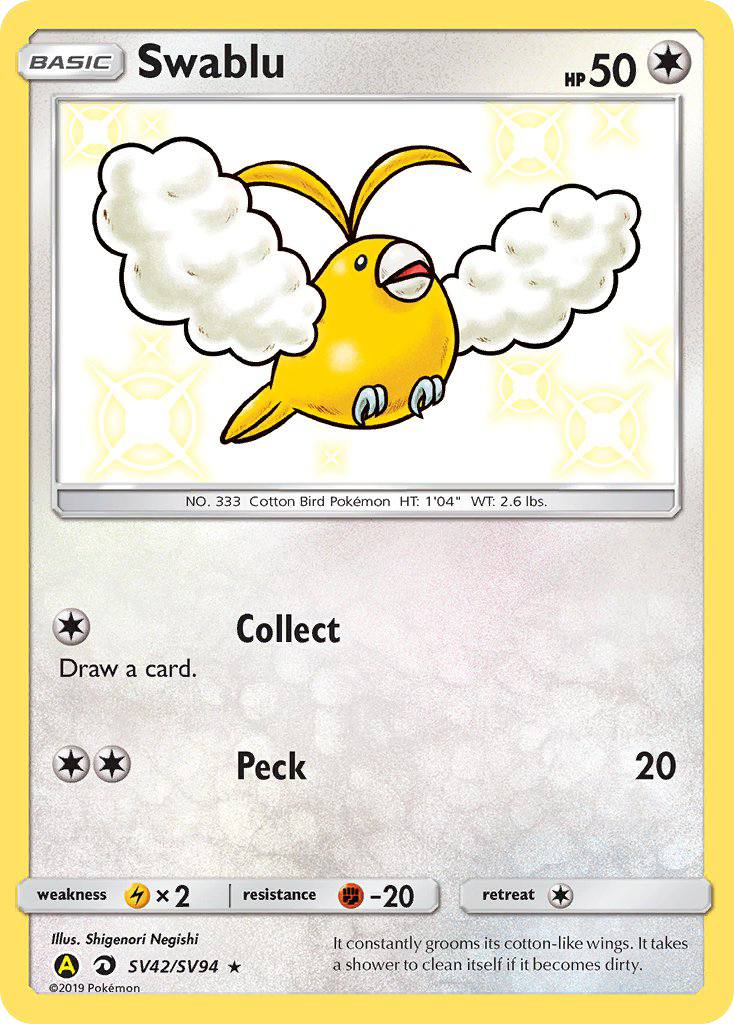 Swablu (SV42/SV94) [Sun & Moon: Hidden Fates - Shiny Vault] | Black Swamp Games
