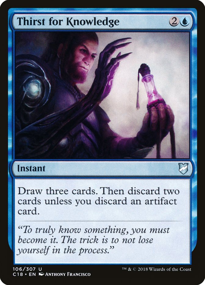 Thirst for Knowledge [Commander 2018] | Black Swamp Games