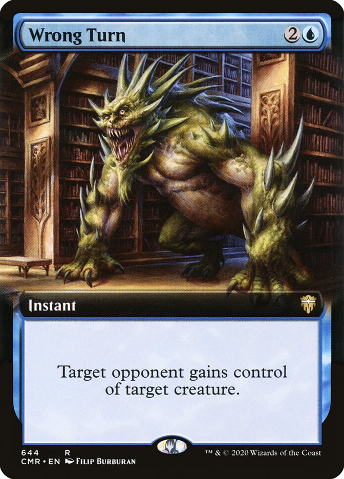 Wrong Turn (Extended Art) [Commander Legends] | Black Swamp Games