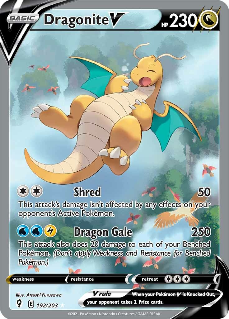 Dragonite V (192/203) [Sword & Shield: Evolving Skies] | Black Swamp Games