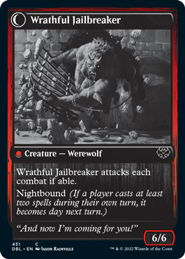Weary Prisoner // Wrathful Jailbreaker [Innistrad: Double Feature] | Black Swamp Games