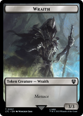 Dragon // Wraith Double-Sided Token [The Lord of the Rings: Tales of Middle-Earth Commander Tokens] | Black Swamp Games