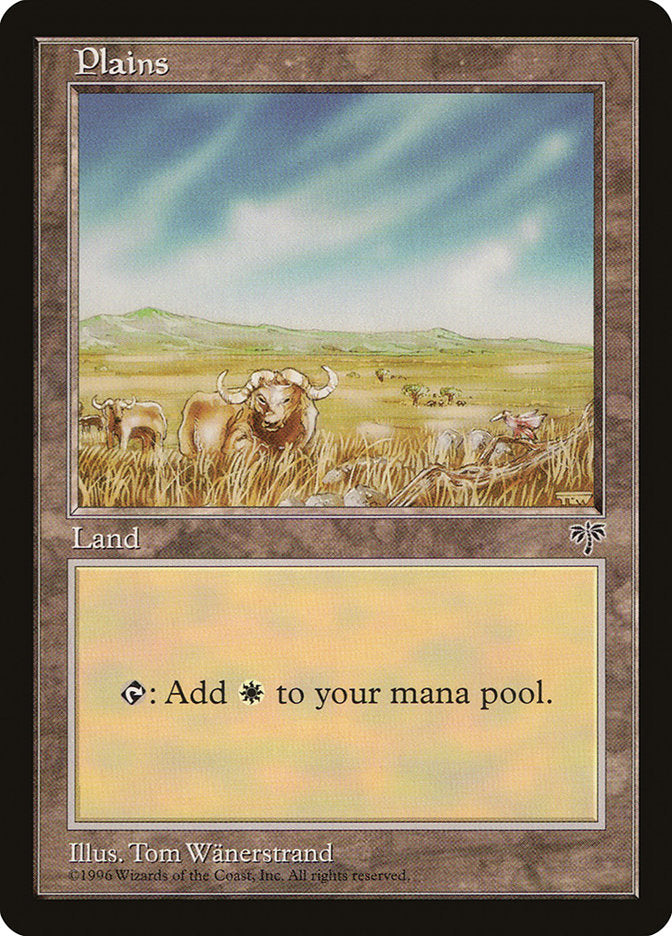 Plains (Oxen / Signature on Right) [Mirage] | Black Swamp Games