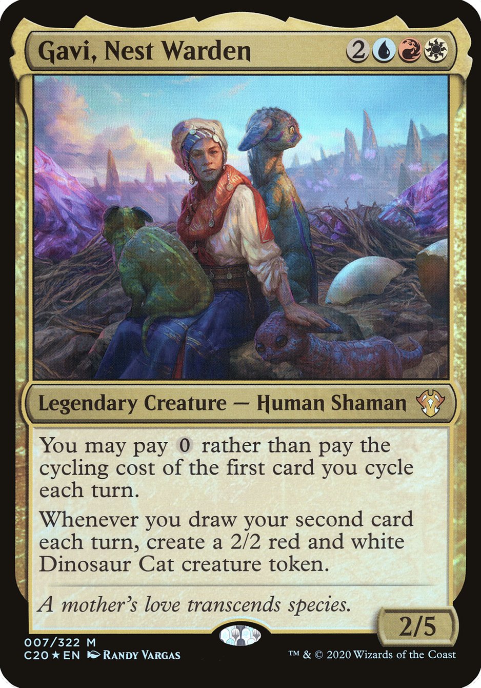 Gavi, Nest Warden (Oversized) [Commander 2020 Oversized] | Black Swamp Games