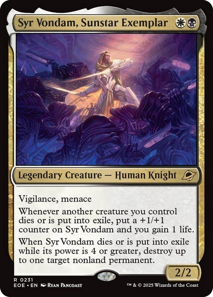 Syr Vondam, Sunstar Exemplar [Edge of Eternities] | Black Swamp Games