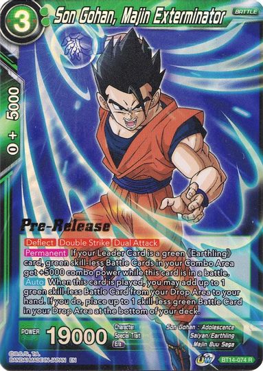 Son Gohan, Majin Exterminator (BT14-074) [Cross Spirits Prerelease Promos] | Black Swamp Games