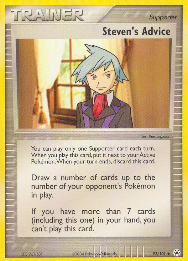 Steven's Advice (92/101) [EX: Hidden Legends] | Black Swamp Games