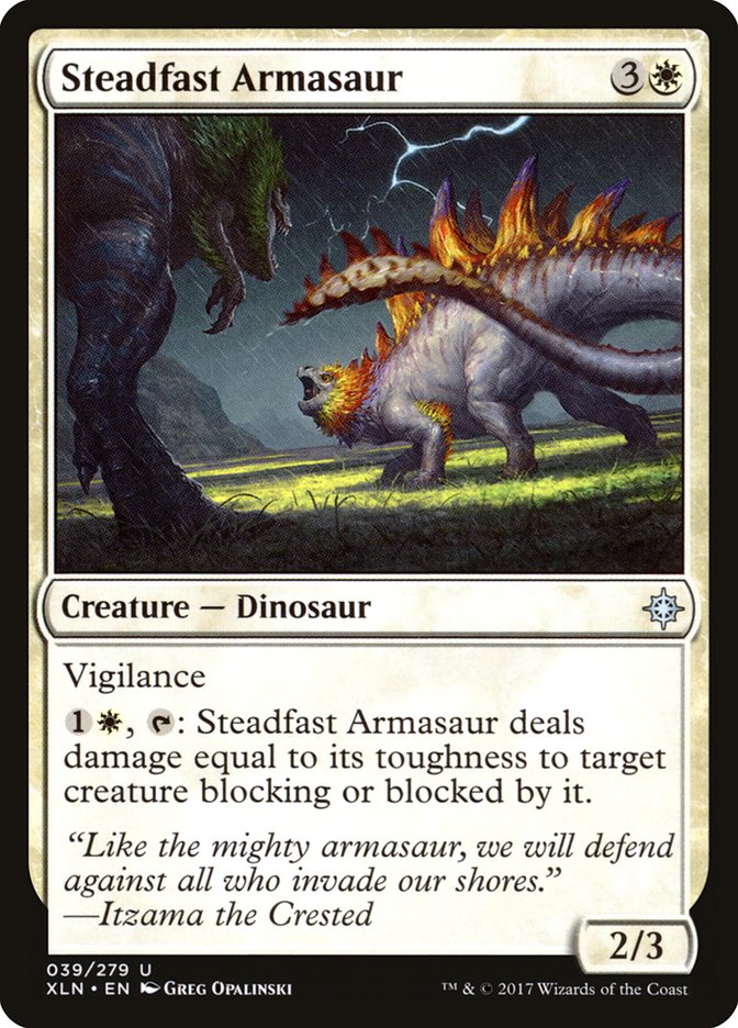 Steadfast Armasaur [Ixalan] | Black Swamp Games