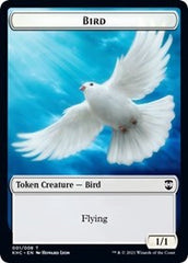Bird (001) // Soldier Double-Sided Token [Kaldheim Commander Tokens] | Black Swamp Games