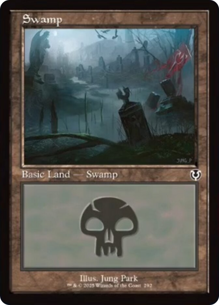 Swamp (292) (Retro Frame) [Innistrad Remastered] | Black Swamp Games