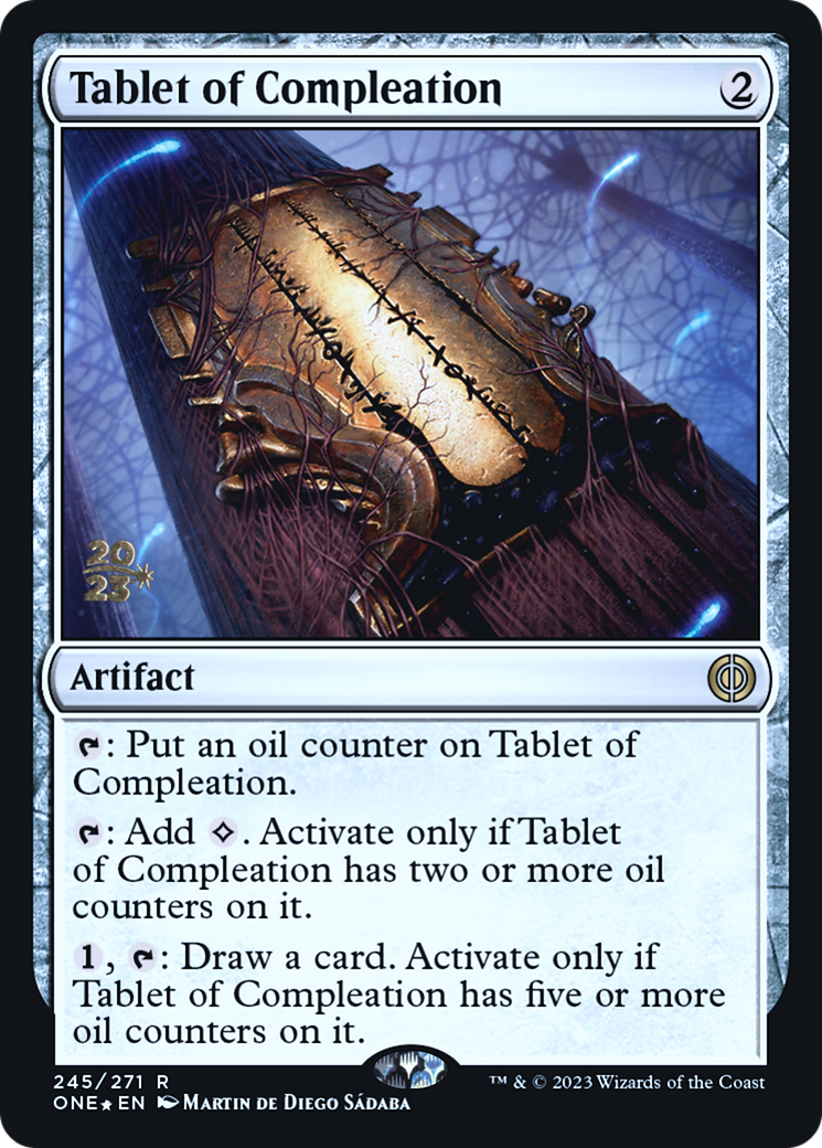Tablet of Compleation [Phyrexia: All Will Be One Prerelease Promos] | Black Swamp Games