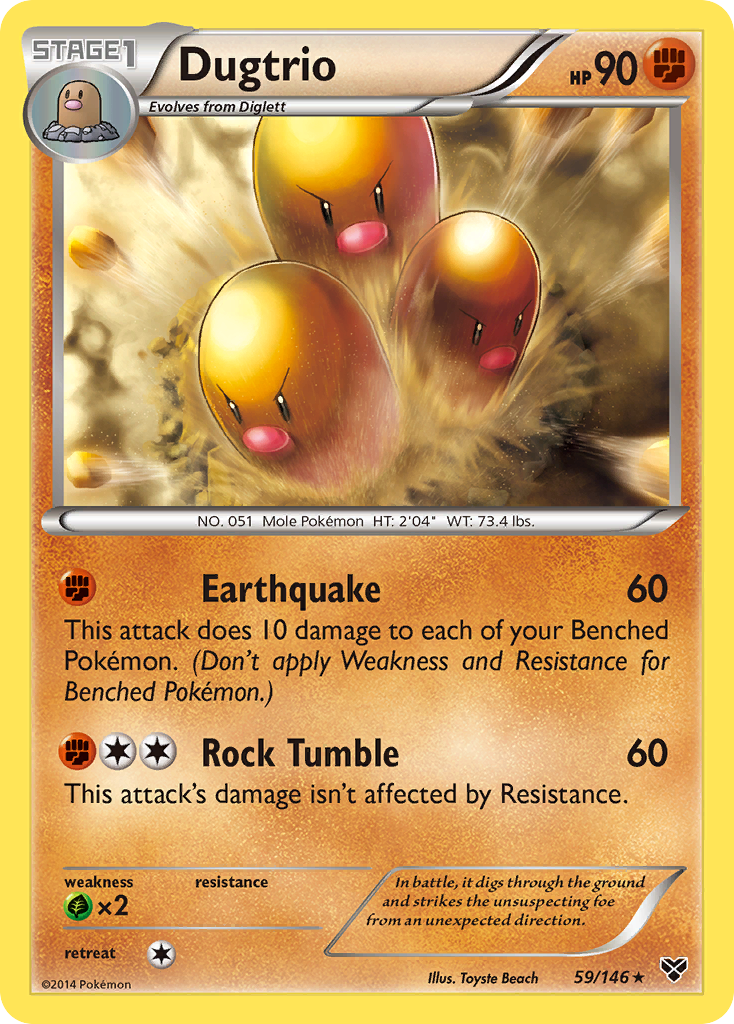 Dugtrio (59/146) [XY: Base Set] | Black Swamp Games