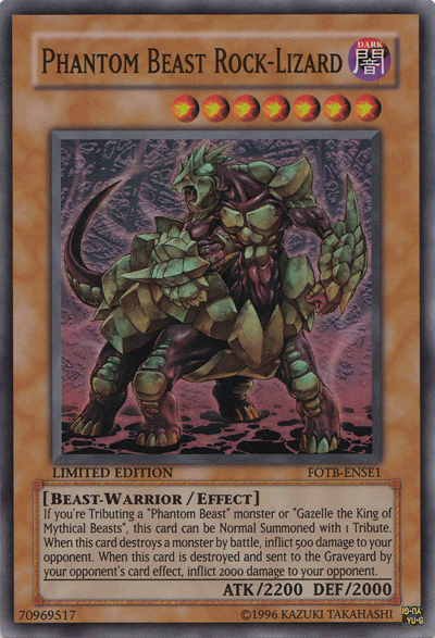 Phantom Beast Rock-Lizard [FOTB-ENSE1] Super Rare | Black Swamp Games