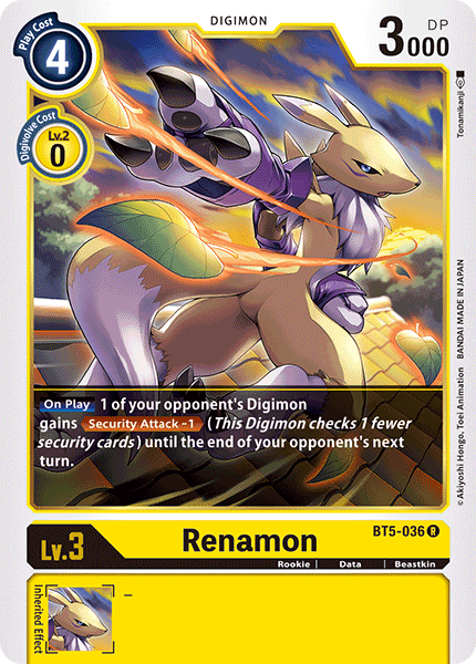 Renamon [BT5-036] [Battle of Omni] | Black Swamp Games