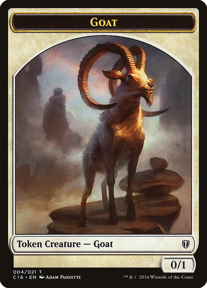 Goat // Thopter Double-Sided Token [Commander 2016 Tokens] | Black Swamp Games