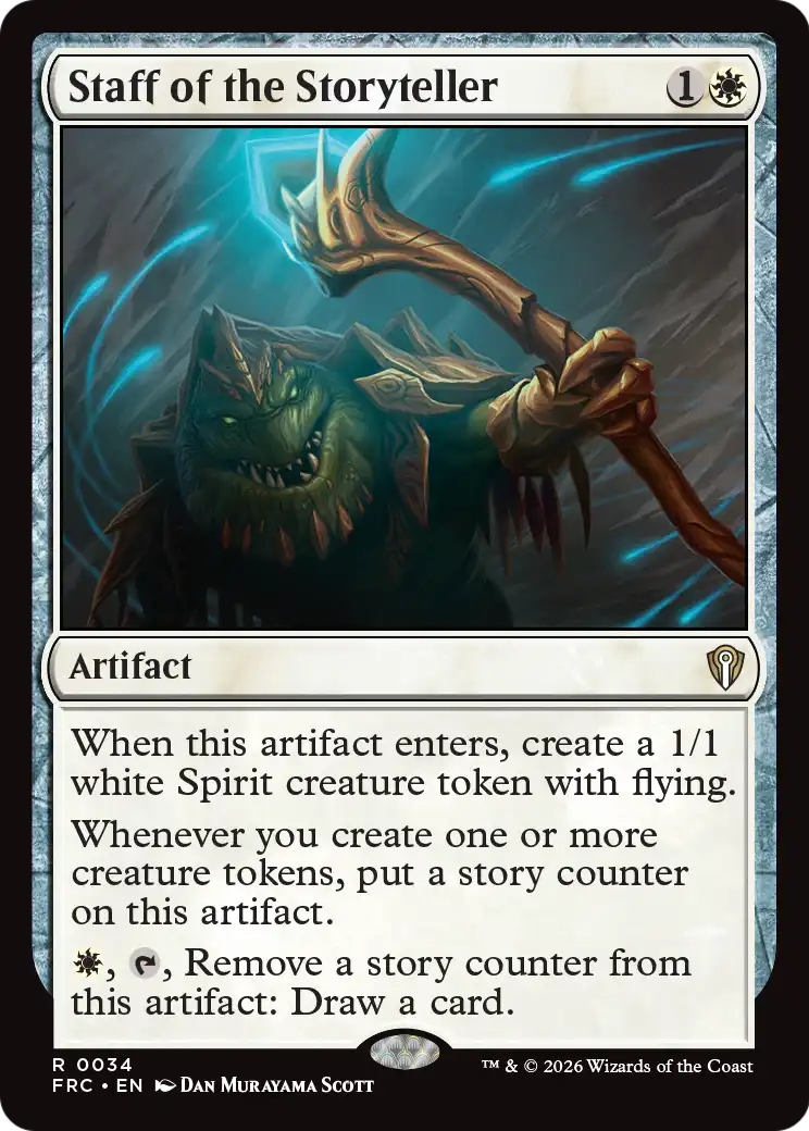 Staff of the Storyteller [Reality Fracture Commander] | Black Swamp Games