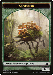 Angel // Saproling Double-Sided Token [Planechase Anthology Tokens] | Black Swamp Games