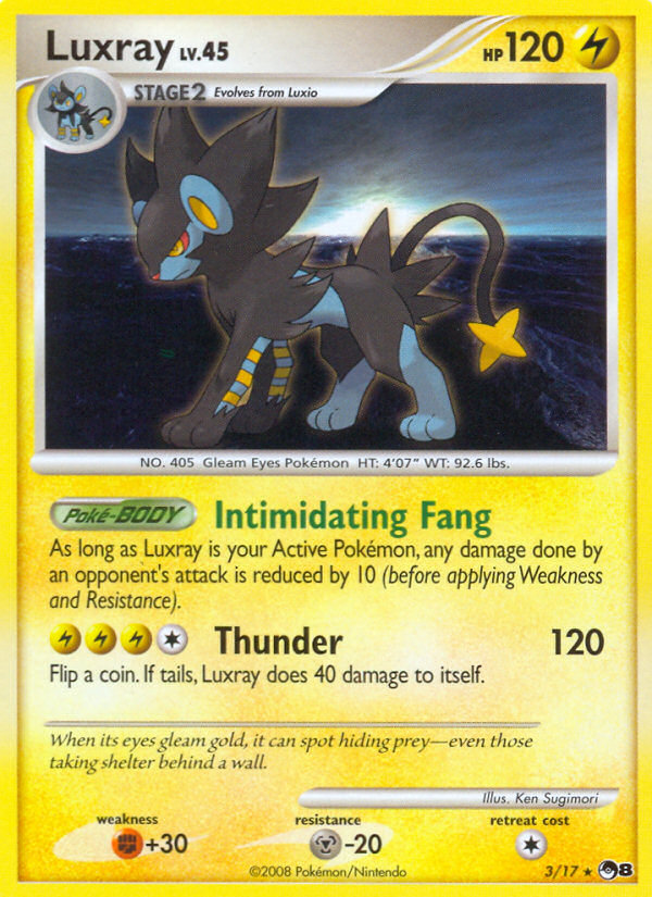 Luxray (3/17) [POP Series 8] | Black Swamp Games