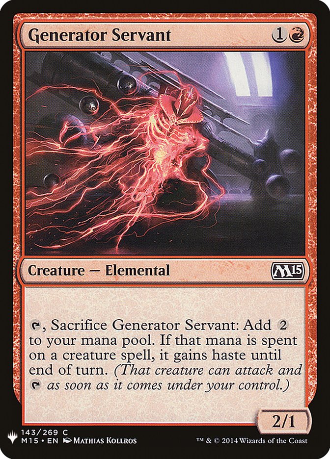 Generator Servant [Mystery Booster] | Black Swamp Games