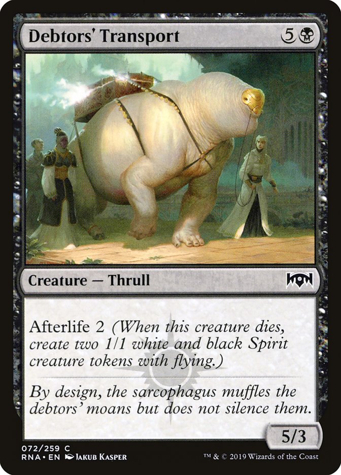 Debtors' Transport [Ravnica Allegiance] | Black Swamp Games