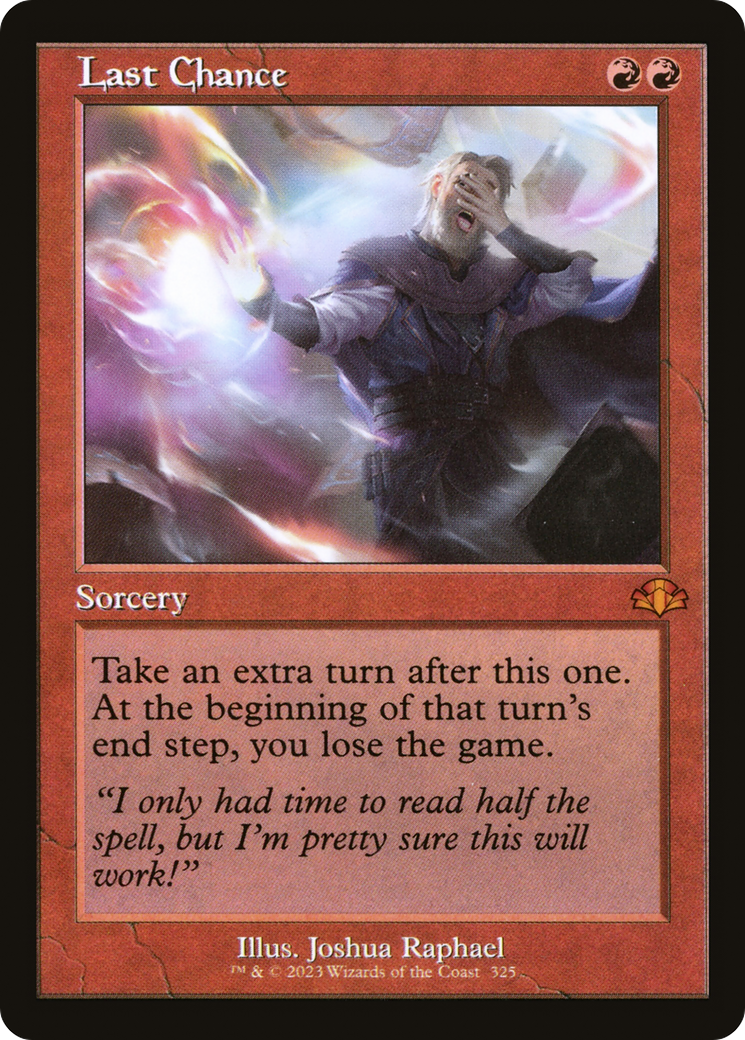 Last Chance (Retro) [Dominaria Remastered] | Black Swamp Games