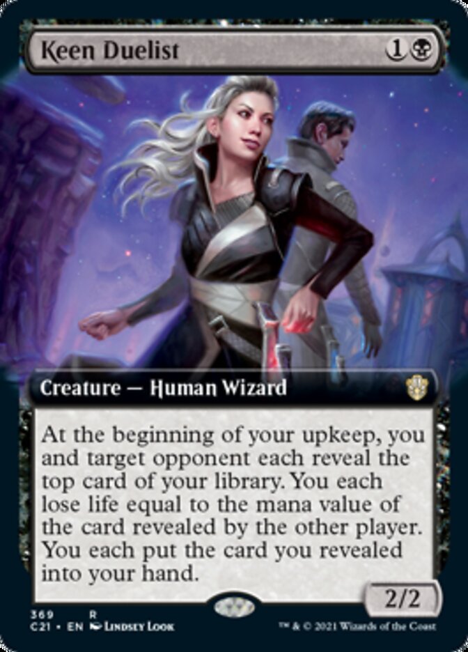 Keen Duelist (Extended Art) [Commander 2021] | Black Swamp Games