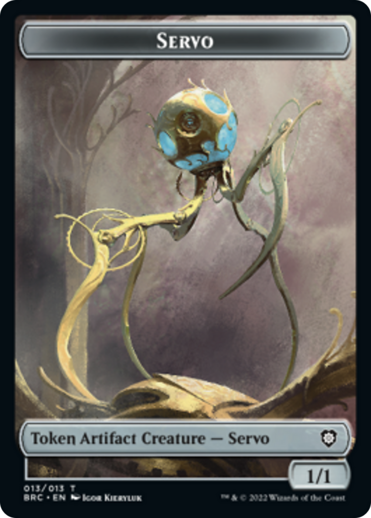 Servo // Eldrazi Double-Sided Token [The Brothers' War Commander Tokens] | Black Swamp Games