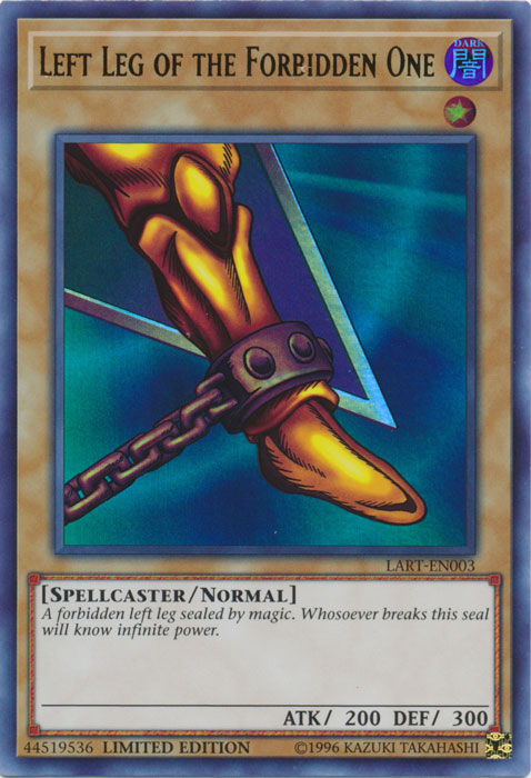 Left Leg of the Forbidden One [LART-EN003] Ultra Rare | Black Swamp Games