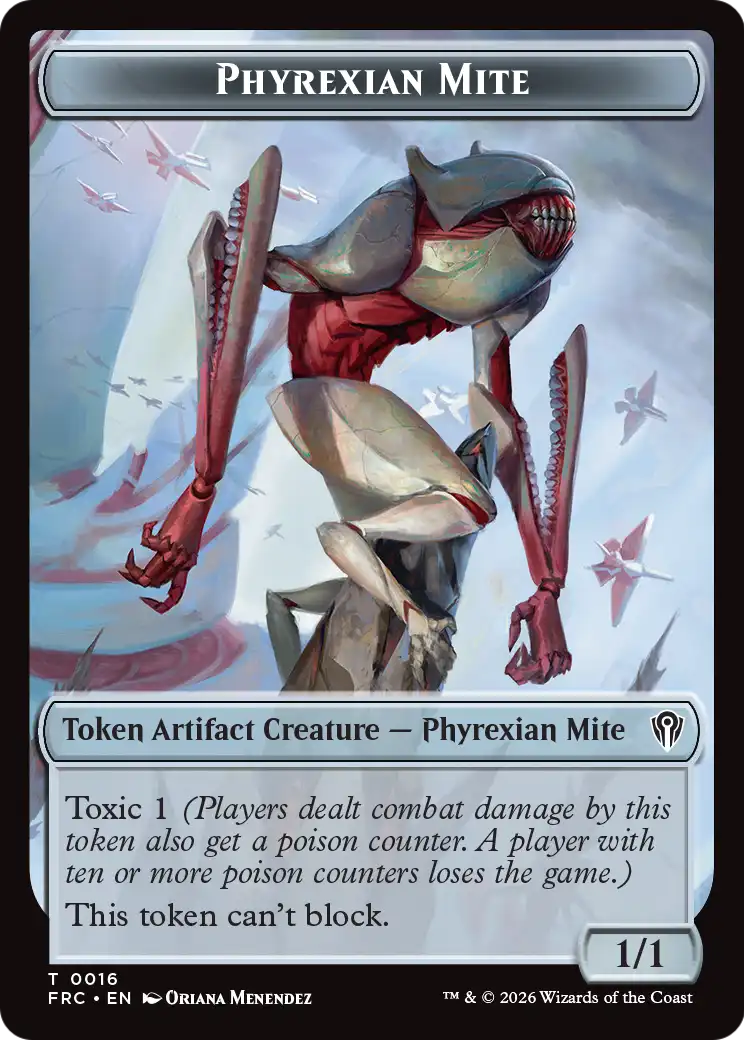 Kobolds of Kher Keep // Phyrexian Mite Double-Sided Token [Reality Fracture Commander Tokens] | Black Swamp Games