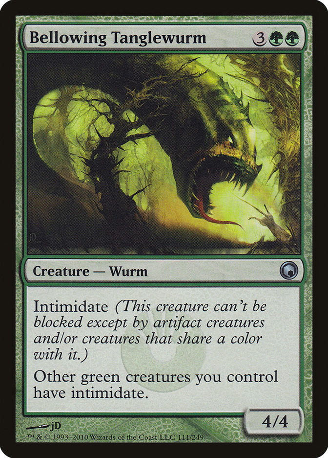 Bellowing Tanglewurm [Scars of Mirrodin] | Black Swamp Games