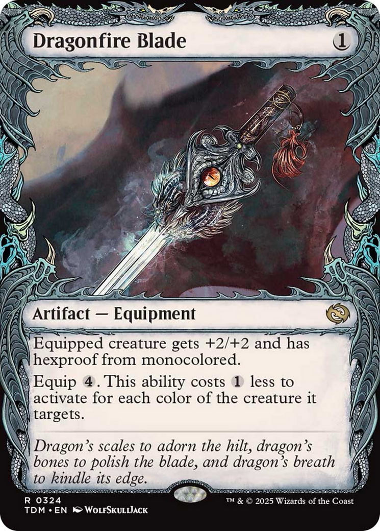 Dragonfire Blade (Showcase) [Tarkir: Dragonstorm] | Black Swamp Games