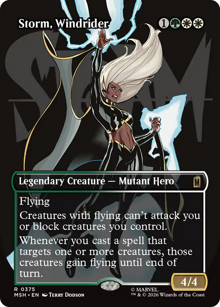 Storm, Windrider (Borderless) [Marvel Super Heroes] | Black Swamp Games